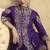 PURPLE EMBROIDERED PALAZZO SUIT