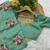 green gold crush embroidered cut work saree