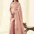Baby pink woven linen tissue silk saree