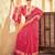 Gajari pink soft silk blend saree with unstitched blouse