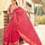 Gajari pink soft silk blend saree with unstitched blouse