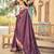 Wine soft silk blend saree with unstitched blouse