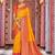 Yellow rama soft silk blend saree with unstitched blouse