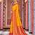 Yellow rama soft silk blend saree with unstitched blouse