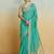 Firozy silk blend saree with unstitched blouse