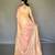 Pink silk blend saree with unstitched blouse
