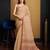 Beigeny linen saree with unstitched blouse