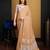 Light beige linen saree with unstitched blouse
