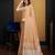 Light beige linen saree with unstitched blouse