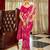 Rani silk blend saree with unstitched blouse