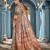 Light grey soft silk blend saree with unstitched blouse