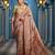 Beige soft silk blend saree with unstitched blouse