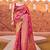 Purple soft silk blend saree with unstitched blouse