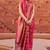 Purple soft silk blend saree with unstitched blouse