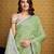 Pista organza saree with unstitched blouse