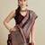 Purple soft silk blend saree party wear with unstitched blouse