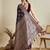Voilet soft silk blend saree party wear with unstitched blouse