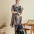 Black soft silk blend saree party wear with unstitched blouse