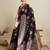 Voilet soft silk blend saree party wear with unstitched blouse