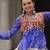 BLUE WHITE BANDHANI PRINT GAMTHI PATCH WORK COTTON NAVRATRI STITCHED LEHENGA CHOLI