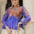BLUE WHITE BANDHANI PRINT GAMTHI PATCH WORK COTTON NAVRATRI STITCHED LEHENGA CHOLI