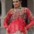 RED WHITE BANDHANI PRINT GAMTHI PATCH WORK COTTON NAVRATRI STITCHED LEHENGA CHOLI