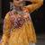 YELLOW WHITE BANDHANI PRINT GAMTHI PATCH WORK COTTON NAVRATRI STITCHED LEHENGA CHOLI