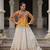 YELLOW WHITE BANDHANI PRINT GAMTHI PATCH WORK COTTON NAVRATRI STITCHED LEHENGA CHOLI