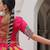 YELLOW PINK CROCHET PRINT EMBROIDERED NAVRATRI STITCHED LEHENGA CHOLI