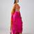 Multicolor printed crepe cape set