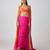 Multicolor printed crepe cape set