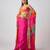 Multicolor printed crepe cape set
