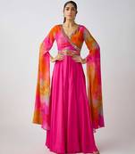 Multicolor printed crepe jumpsuit