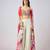 Multicolor printed georgette cape set