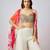 Multicolor printed georgette cape set