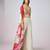 Multicolor printed georgette cape set