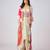 Multicolor printed georgette cape set