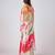 Multicolor printed georgette cape set