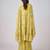Yellow printed chinon cape set
