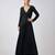 Black embroidered lycra jumpsuit