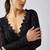 Black embroidered lycra jumpsuit