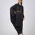 Black embroidered georgette dress