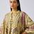 Yellow printed muslin kaftan