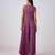 Wine printed georgette jumpsuit