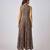 Beige printed georgette jumpsuit