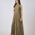 Green printed georgette jumpsuit