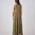 Green printed georgette jumpsuit