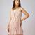 Peach embroidered georgette cape set