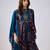 Blue printed cotton co ord set
