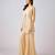 Gold embroidered georgette cape set